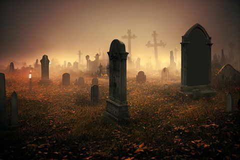 Royalty free image of The Cemetery by Pixabay contributer SethMetoyer